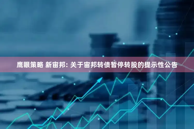 鹰眼策略 新宙邦: 关于宙邦转债暂停转股的提示性公告